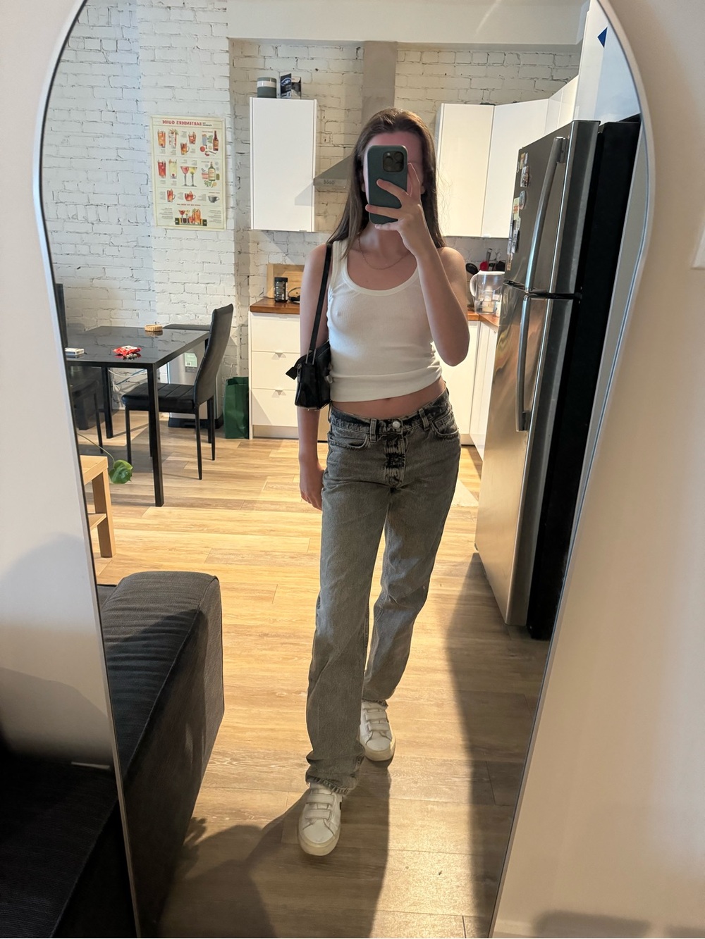 Zara Gray Washed Boyfriend Jeans - Picture 2 of 5